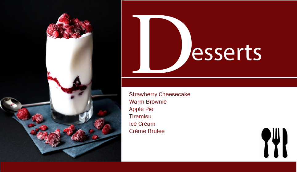 desserts